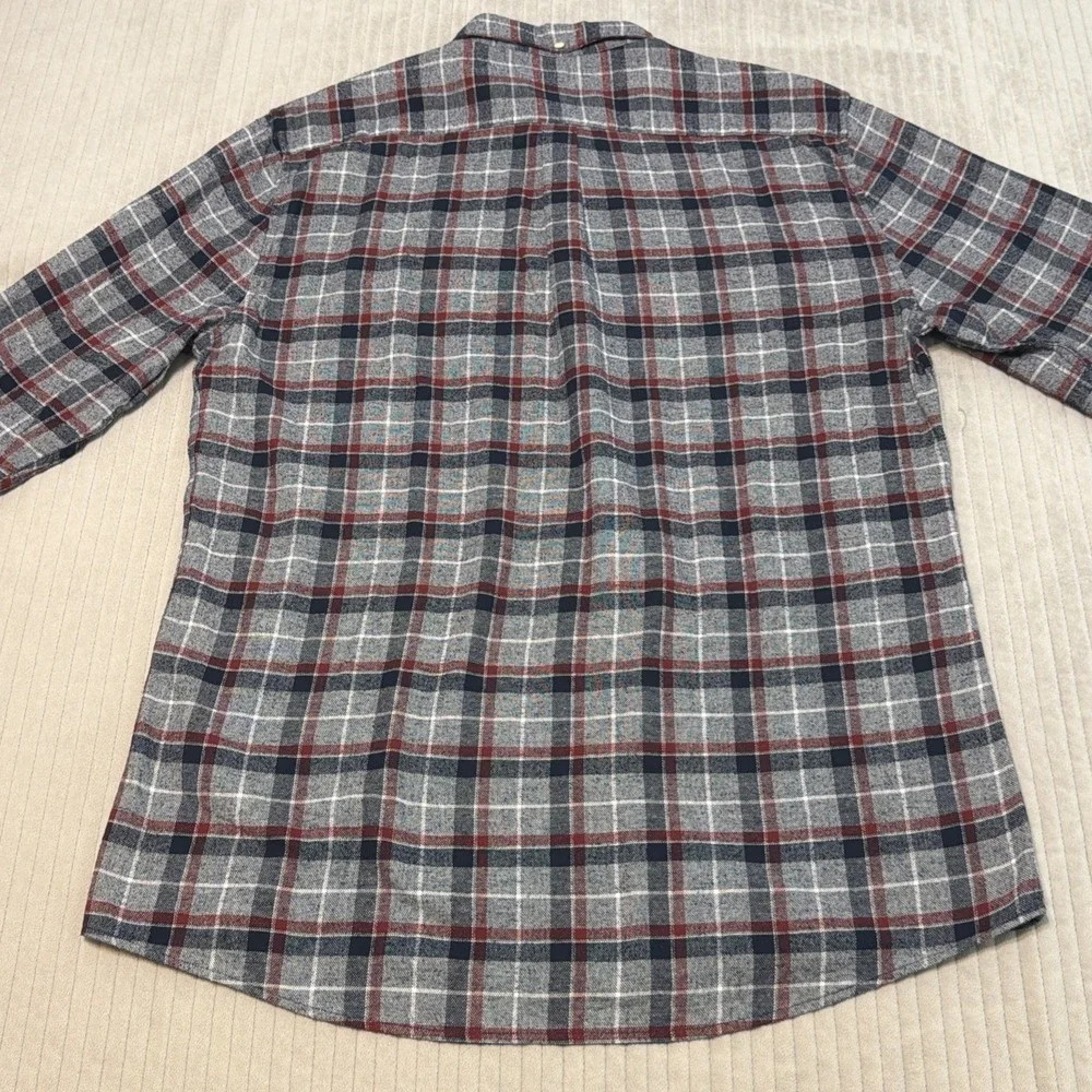 Barbour Shirt Mens Large Plaid Tailored Fit Long Sleeve Button Down Casual